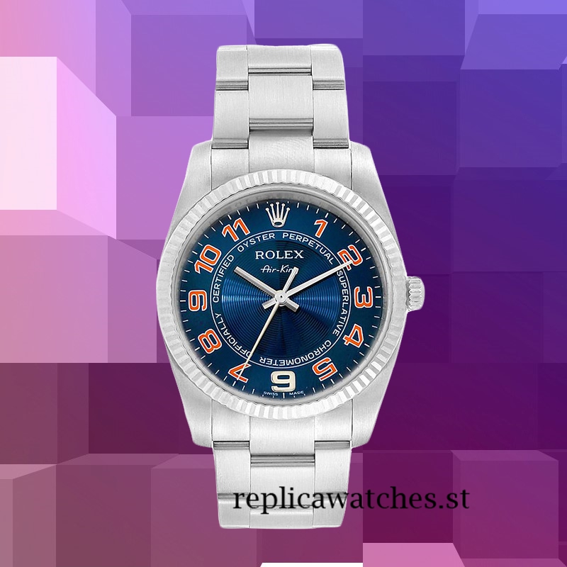 Rolex Air-king 36mm 114234BLAO Men's Blue Dial Automatic - Image 2