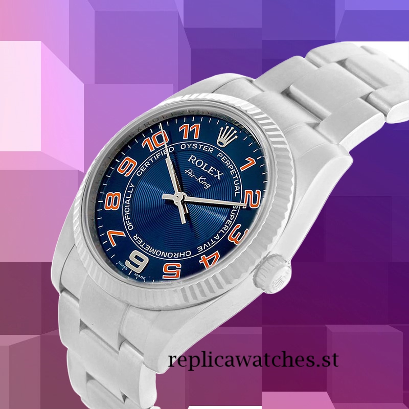 Rolex Air-king 36mm 114234BLAO Men's Blue Dial Automatic - Image 3