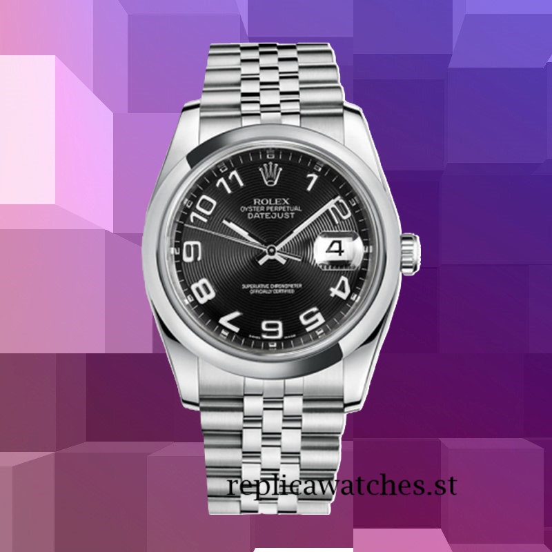 Rolex Datejust 116200BKCAJ Men's 36mm Black Concentric Dial Silver-tone - Image 2