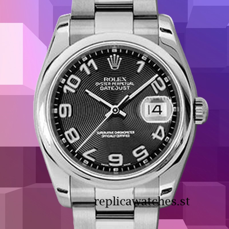 Rolex Datejust 36mm Men's 116200BKCAO Black Concentric Dial Automatic