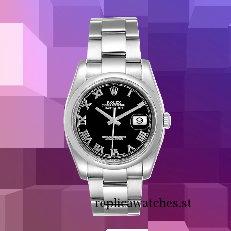 Rolex Datejust 36mm Men's 116200BKRO Silver-tone Black Dial - Image 2