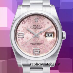Rolex Datejust 36mm Men's 116200PFAO Automatic Pink Floral Dial