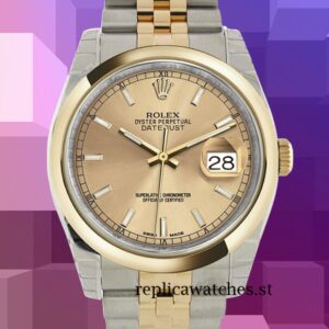 Rolex Datejust 36mm Men's 116203CSJ Champagne Dial Automatic