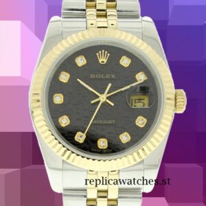 Rolex Datejust 36mm 116233-0208 Men's Black Dial Automatic