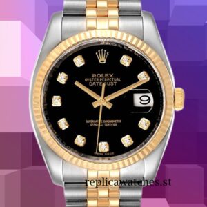 Rolex Datejust Men's 116233BKDJ 36mm Automatic Silver-tone