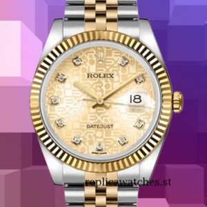 Rolex Datejust 116233CJDJ Men's 36mm Automatic Silver-tone