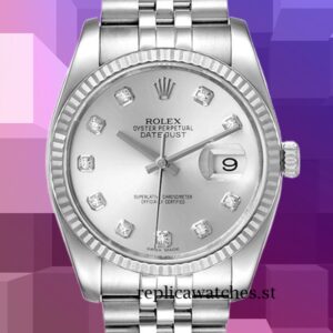 Rolex Datejust 116234-SDJ Men's 36mm Silver-tone