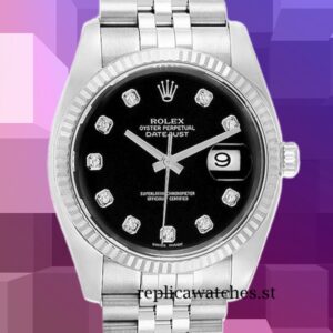 Rolex Datejust 116234BKDJ 36mm Men's Silver-tone Automatic