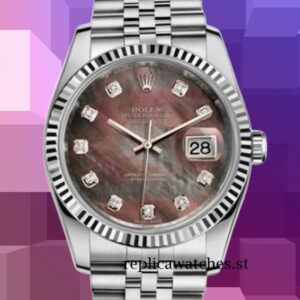 Rolex Datejust 116234BKMDJ 36mm Men's Silver-tone Automatic