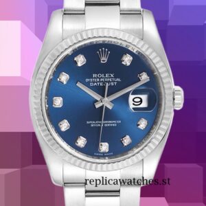 Rolex Datejust Men's 116234BLDO 36mm Blue Dial Automatic