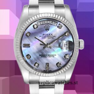 Rolex Datejust Men's 36mm 116234 Purple Pearl of Mother Dial Silver-tone