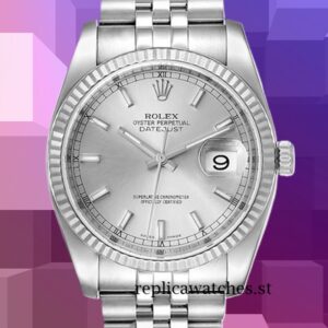 Rolex Datejust 116234SSJ Men's 36mm Silver-tone Automatic