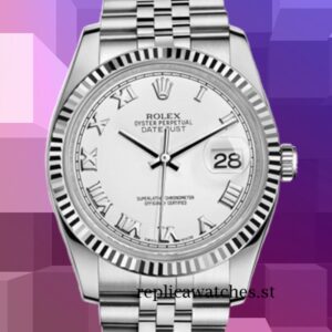 Rolex Datejust Men's 36mm 116234WRJ Automatic White Dial