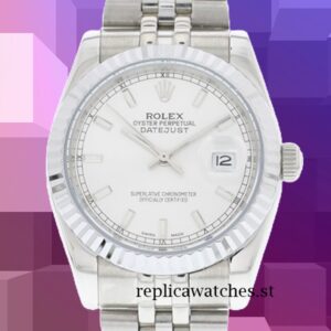 Rolex Datejust Men's 41mm 116234WSJ White Dial