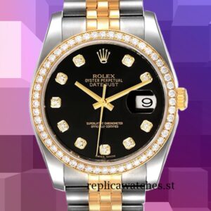 Rolex Datejust Men's 116243BKDJ 36mm Automatic Black Dial
