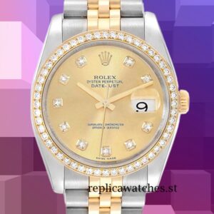 Rolex Datejust 36mm Men's 116243CDJ Automatic Champagne Dial