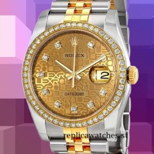 Rolex Datejust 116243CJDJ Men's 36mm Automatic Silver-tone