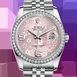 Rolex Datejust Men's 116244PFAJ 36mm Silver-tone