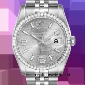 Rolex Datejust Men's 116244SWDAJ 36mm Automatic Silver-tone