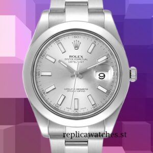 Rolex Datejust 41mm Men's 116300SSO Silver Dial Silver-tone