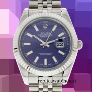 Rolex Datejust Men's 116334BLSJ 41mm Blue Dial