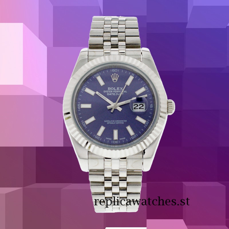 Rolex Datejust Men's 116334BLSJ 41mm Blue Dial - Image 2
