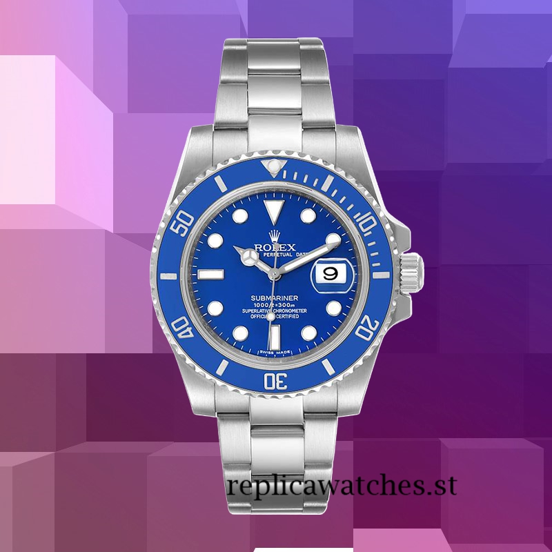 Rolex Submariner 116619LB-97209 Men's 40mm Blue Dial Silver-tone - Image 2