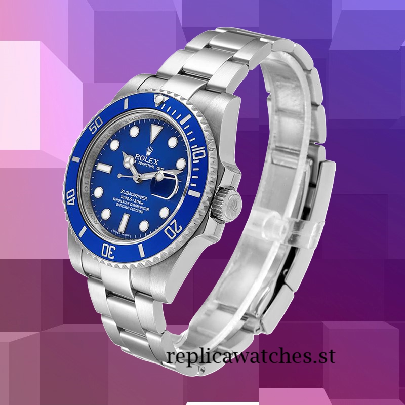 Rolex Submariner 116619LB-97209 Men's 40mm Blue Dial Silver-tone - Image 3