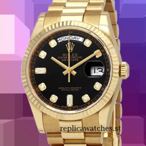 Rolex Day-Date 118238BKDP Men's 36mm Automatic