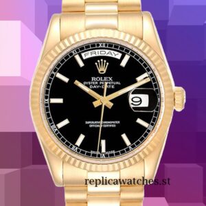 Rolex Day-Date 118238BKSP Men's 36mm Automatic