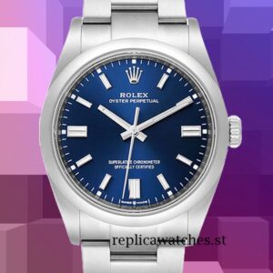 Rolex Oyster Perpetual Unisex m124300-0003 41mm Blue Dial