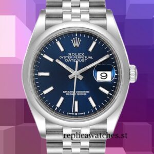 Rolex Datejust m126200-0005 Men's 36mm Blue Dial