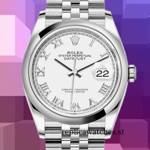 Rolex Datejust 36mm Men's m126200-0007 Silver-tone