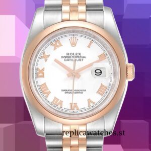 Rolex Datejust Men's 116201-63601 36mm White Dial