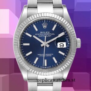Rolex Datejust 126234BLSO Men's 36mm Blue Dial Automatic