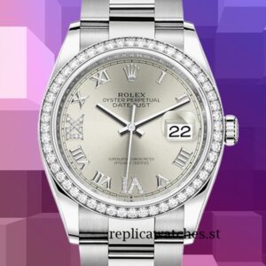 Rolex Datejust Ladies 36mm m126234-0030 Silver Dial Silver-tone