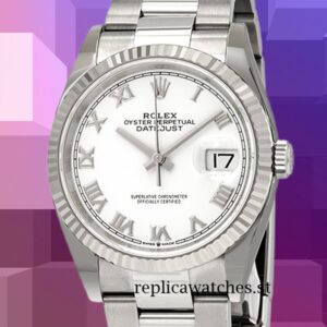 Rolex Datejust Men's 36mm 126234WRO Silver-tone Automatic