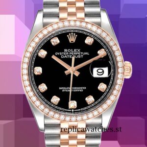Rolex Datejust 36mm Men's m126281rbr-0007 Automatic Silver-tone