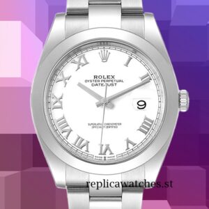 Rolex Datejust Men's 41mm m126300-0015 White Dial Silver-tone