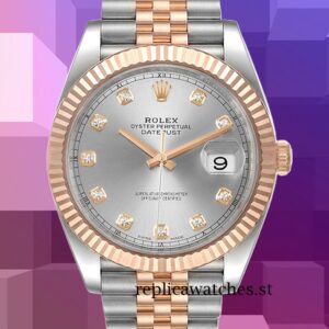 Rolex Datejust 126331 41mm Men's Silver Dial Silver-tone