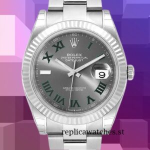 Rolex Datejust m126334-0021 Men's 41mm Wimbledon Dial Automatic