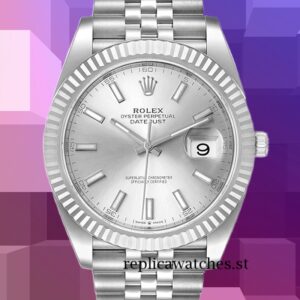Rolex Datejust Men's 126334SSJ 41mm Silver Dial Silver-tone