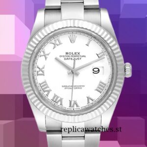 Rolex Datejust Men's 41mm 126334WRO White Dial