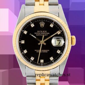 Rolex Datejust 36mm Men's 16233BKDJ Black Dial