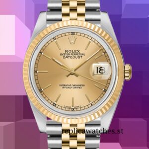 Rolex Datejust 36mm 16233CSJ Men's Gold Dial