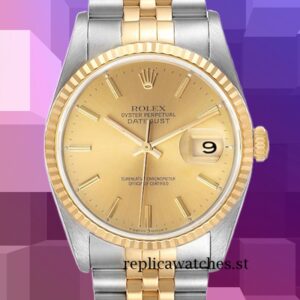 Rolex Datejust 16233CSJ 36mm Men's Silver-tone Automatic