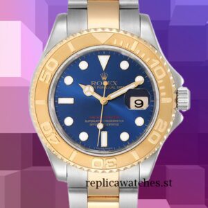 Rolex Yacht-master Men's 16623BLSO 40mm Silver-tone Automatic