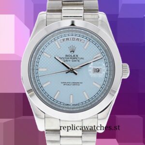 Rolex Day-date m228206-0004 Men's 40mm Silver-tone