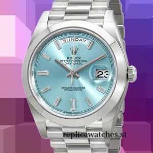 Rolex Day-Date Men's 228206 40mm Silver-tone Automatic