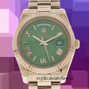 Rolex Day-date 40mm m228235-0025 Men's Green Dial Automatic